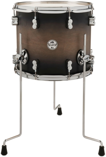 DW PDP FT Concept Maple Satin Charcoal B 14 x 12