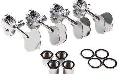 Cheie de Chitară Bas Fender Deluxe "F" Stamp Bass Tuning Machines Chrome