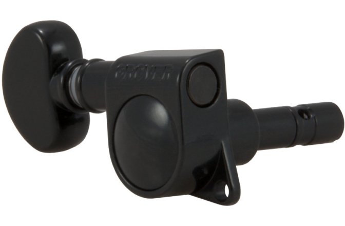 Cheiță de chitară electrică Grover 406BC Mini Locking Rotomatics Single Right Black Chrome