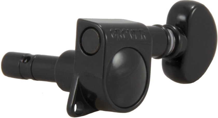 Grover 406BC Mini Locking Rotomatics Single Left Side Black Chrome