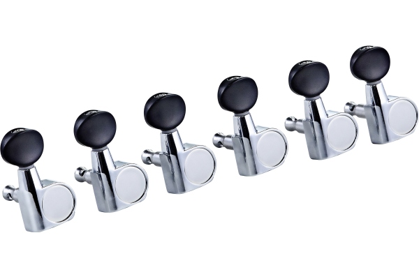 Ortega E-Guitar tuning machines, 6 in line - Chrome
