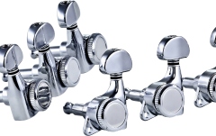 Cheițe chitară electrică Ortega Locking machines with plain wheel, 3+3 - Chrome