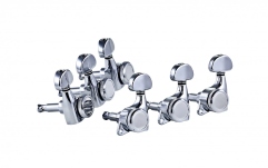 Cheițe chitară electrică Ortega Locking machines with plain wheel, 3+3 - Chrome