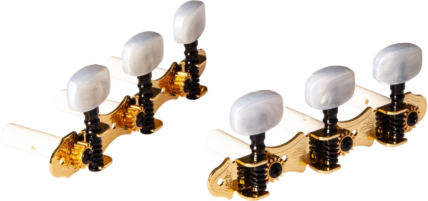 Ortega Classic Tuning Machines - Gold / Off-White