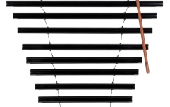 Chime Meinl Meditation Flow Chime, 38" / 95 cm, 432 Hz, 10 Notes, C Minor, Black