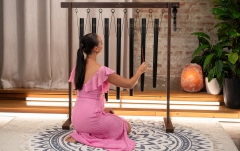 Chimes Meinl 7-piece Sound Bath Tube Chime Chakra Set, 432 Hz, Black