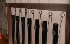 Chimes Meinl 7-piece Sound Bath Tube Chime Chakra Set, 432 Hz, Black