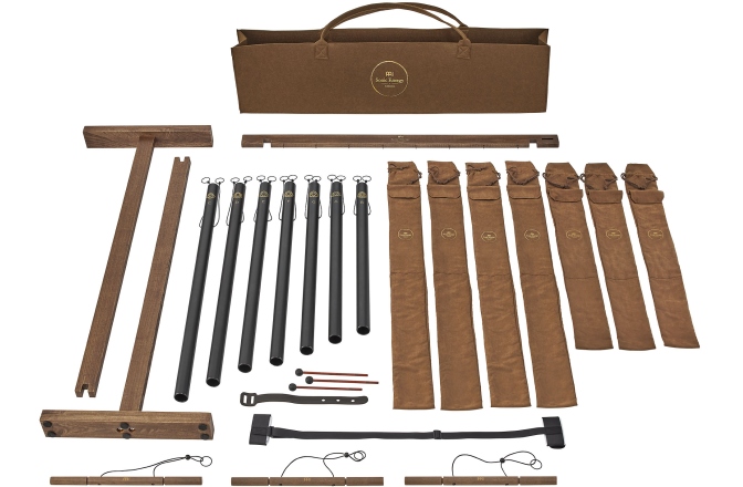 Chimes Meinl 7-piece Sound Bath Tube Chime Chakra Set, 432 Hz, Black