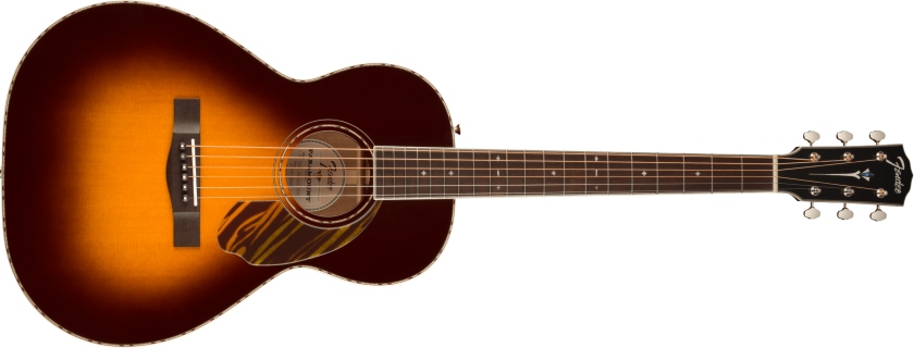 Fender PS-220E Parlor Ovangkol Fingerboard 3-Color Vintage Sunburst