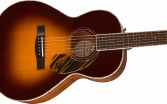 Chitară Acustică Fender PS-220E Parlor Ovangkol Fingerboard 3-Color Vintage Sunburst