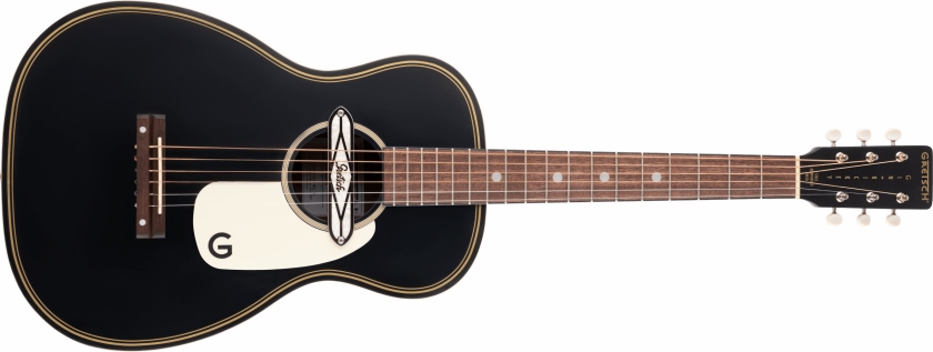 Gretsch G9520E Gin Rickey Acoustic/Electric with Soundhole Pickup Walnut Fingerboard Smokestack Black