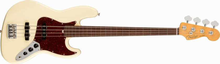 Fender American Professional II Jazz Bass Fretless Olympic White