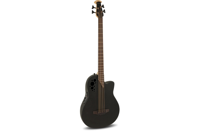 Chitară bas electro-acustică Ovation bas TX Mid Cutaway Black Textured
