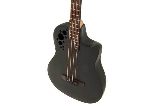 Chitară bas electro-acustică Ovation bas TX Mid Cutaway Black Textured
