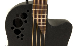 Chitară bas electro-acustică Ovation bas TX Mid Cutaway Black Textured