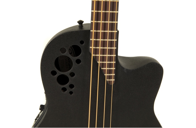 Chitară bas electro-acustică Ovation bas TX Mid Cutaway Black Textured