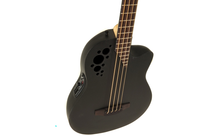 Chitară bas electro-acustică Ovation bas TX Mid Cutaway Black Textured