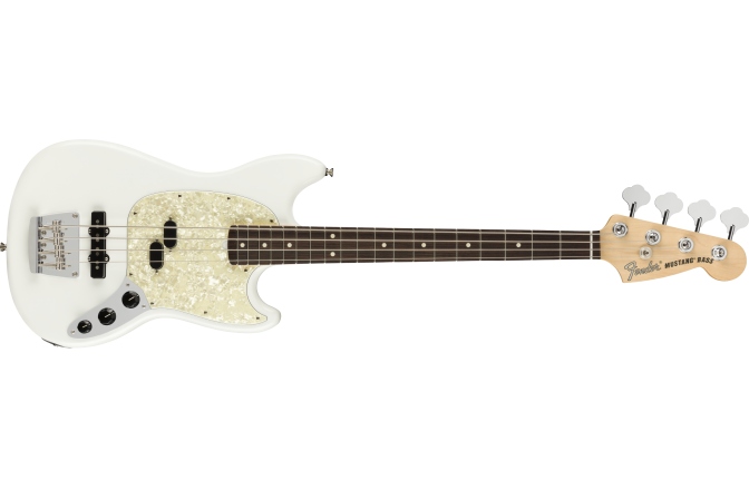 Chitară Bas Fender American Performer Mustang Bass RW Arctic White