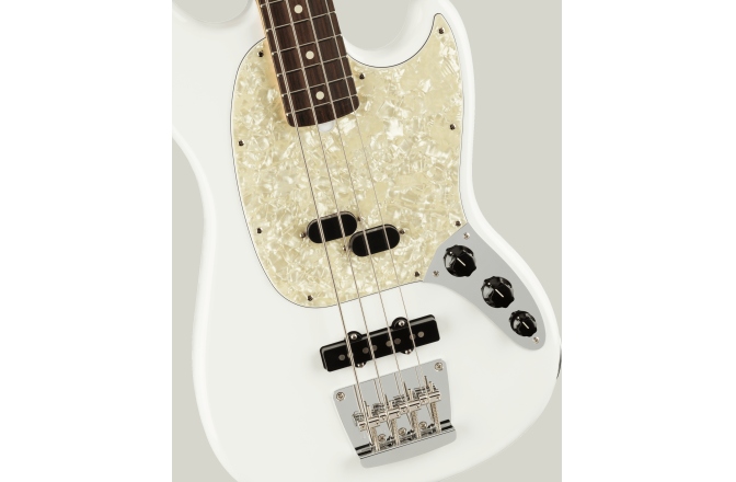 Chitară Bas Fender American Performer Mustang Bass RW Arctic White