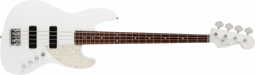 Fender Made in Japan Elemental Jazz Bass®, Rosewood Fingerboard, Nimbus White