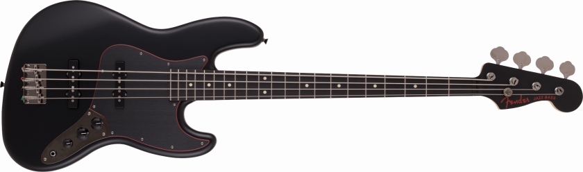 Fender Made in Japan Limited Hybrid II Jazz Bass®, Noir, Rosewood Fingerboard, Black