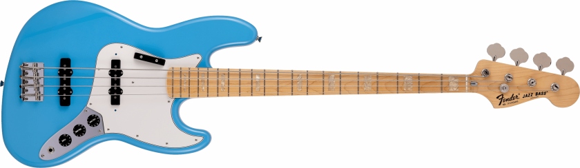 Fender Made in Japan Limited International Color Jazz Bass Maple Fingerboard, Maui Blue