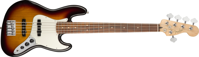 Fender Player Jazz Bass V Pau Ferro Fingerboard 3-Color Sunburst
