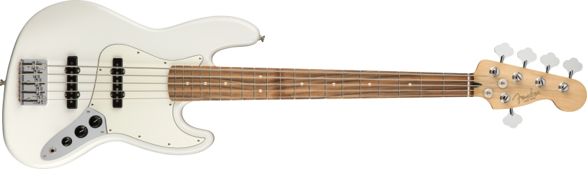 Fender Player Jazz Bass V Pau Ferro Fingerboard Polar White