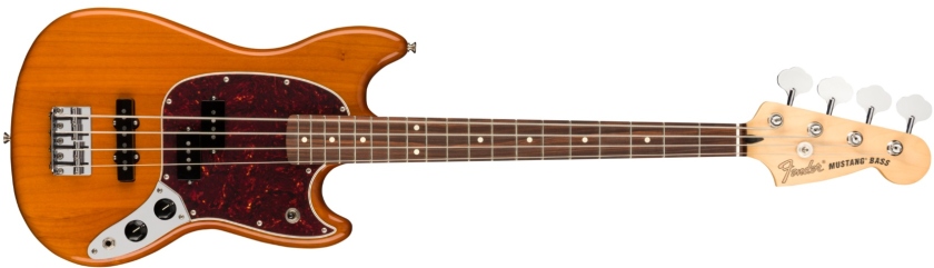 Fender Player Mustang Bass PJ Pau Ferro Aged Natural