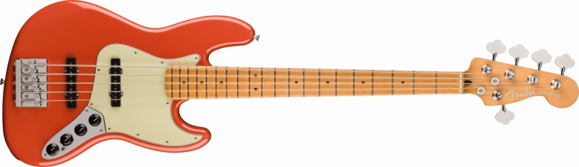 Fender Player Plus Jazz Bass V Maple Fingerboard Fiesta Red