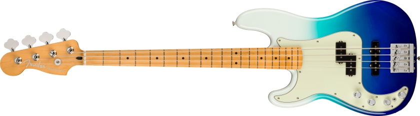 Fender Player Plus Precision Bass Left-Hand Maple Fingerboard, Belair Blue