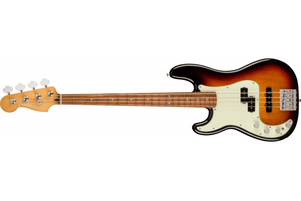 Fender Player Plus Precision Bass Left-Hand Pau Ferro Fingerboard, 3-Color Sunburst