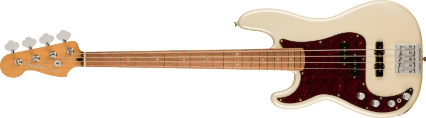 Fender Player Plus Precision Bass Left-Hand Pau Ferro Fingerboard, Olympic Pearl
