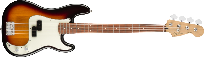 Fender Player Precision Bass Pau Ferro Fingerboard, 3-Color Sunburst