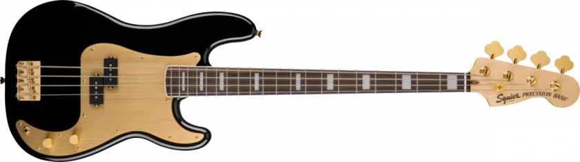 Fender Squier 40th Anniversary Precision Bass Gold GPG BLK