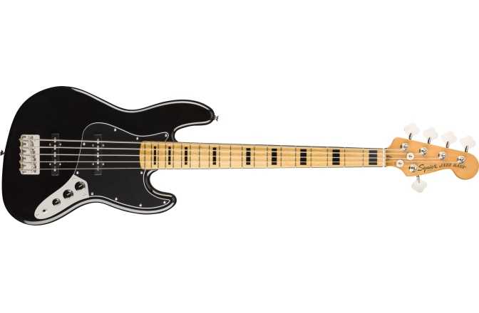 Chitară Bas Fender Squier Classic Vibe '70s Jazz Bass V Maple Fingerboard Black