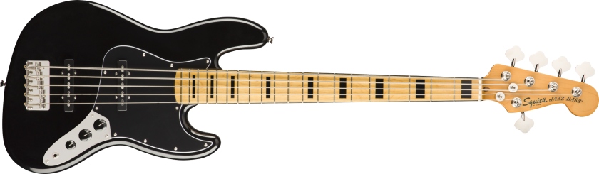 Fender Squier Classic Vibe '70s Jazz Bass V Maple Fingerboard Black
