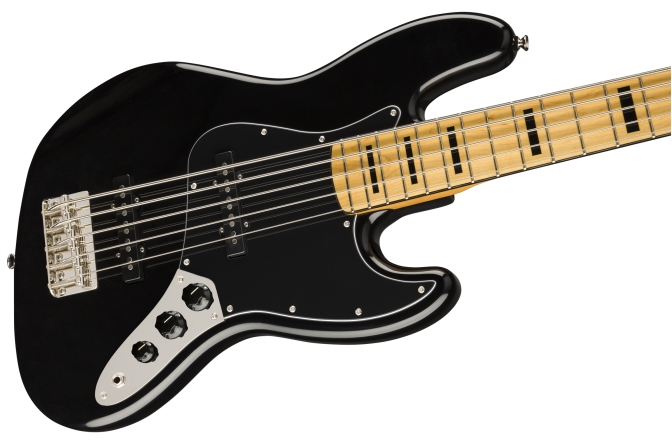 Chitară Bas Fender Squier Classic Vibe '70s Jazz Bass V Maple Fingerboard Black