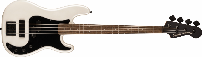 Fender Squier Contemporary Active Precision Bass PH Laurel Fingerboard Black Pickguard Pearl White