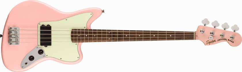 Fender Squier FSR Affinity Series™ Jaguar Bass H Laurel Fingerboard Mint Pickguard Matching Headstock Shell Pink