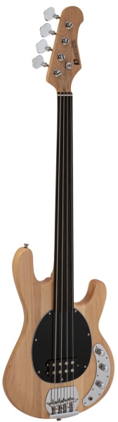 Dimavery MM-501 E-Bass, fretless, nature