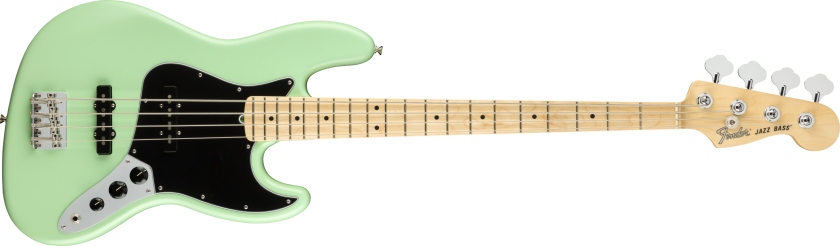 Fender American Performer Jazz Bass MF Satin Surf Green