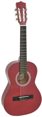 Dimavery AC-303 Classical Guitar 1/2, red
