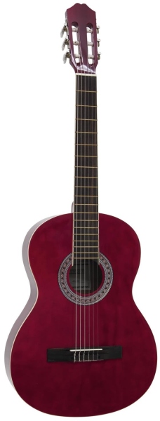 Dimavery AC-303 Classical Guitar, red