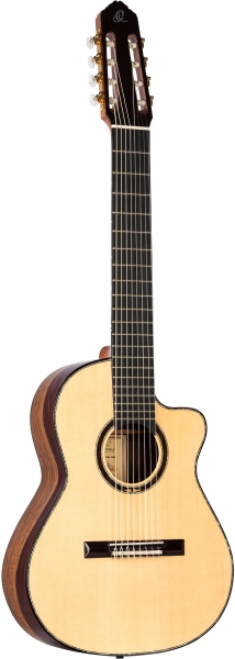 Ortega Classical Guitar Custom Master Selection Series 4/4 inclusive hardcase 8-String Javier Reyes Signature