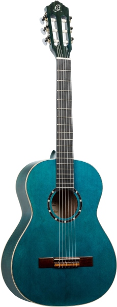 Ortega Family Series Nylon String Guitar 6 String 3/4 - Ocean Blue + Bag
