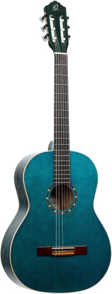 Ortega Family Series Nylon String Guitar 6 String 4/4 - Ocean Blue + Bag