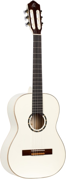 Ortega FS 7/8 Classical Guitar 6 String - White + Gigbag