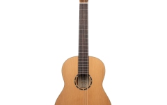 Chitară clasică stângaci Ortega Classical Guitar Family Series Pro 4/4 Lefthand - Natural Cedar + Bag