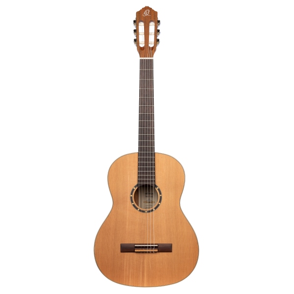 Ortega Family Series 4/4 Classical Guitar Slim Neck Lefty - Natural Cedar + Bag